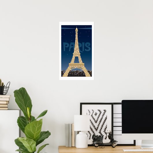 Poster Tour Eiffel (Bureau à domicile)