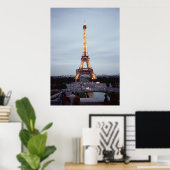 Poster Tour Eiffel à Dusk (Bureau à domicile)