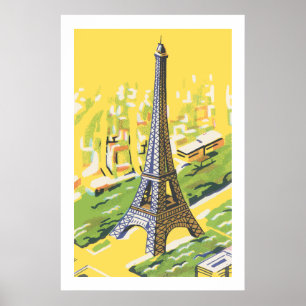 Poster Tour Eiffel à Paris
