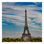 Poster Tour Eiffel à Paris (Devant)
