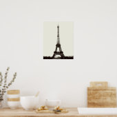 Poster Tour Eiffel antique (Cuisine)