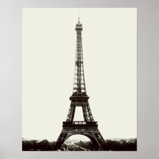 Poster Tour Eiffel antique (Devant)