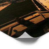 Poster Tour Eiffel au lever du soleil du Trocadéro (Coin)