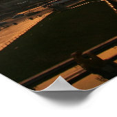 Poster Tour eiffel au lever du soleil du trocadero (Coin)