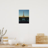 Poster Tour Eiffel coucher de soleil (Cuisine)