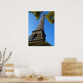 Poster Tour Eiffel de Paris en France Carte postale de va (Cuisine)