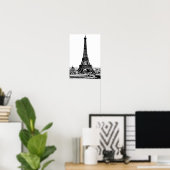 Poster Tour Eiffel Dessin 19ème siècle (Bureau à domicile)