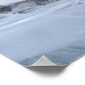 Poster Tour Eiffel en hiver (Coin)