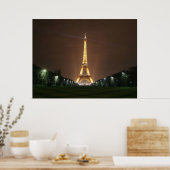 Poster Tour Eiffel en soirée (Cuisine)