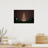 Poster Tour Eiffel en soirée (Cuisine)