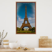 Poster Tour Eiffel et Champ de Mars (Cuisine)