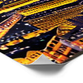 Poster Tour Eiffel et Paris sous les étoiles (Coin)