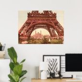 Poster Tour Eiffel et Trocadéro (Bureau à domicile)