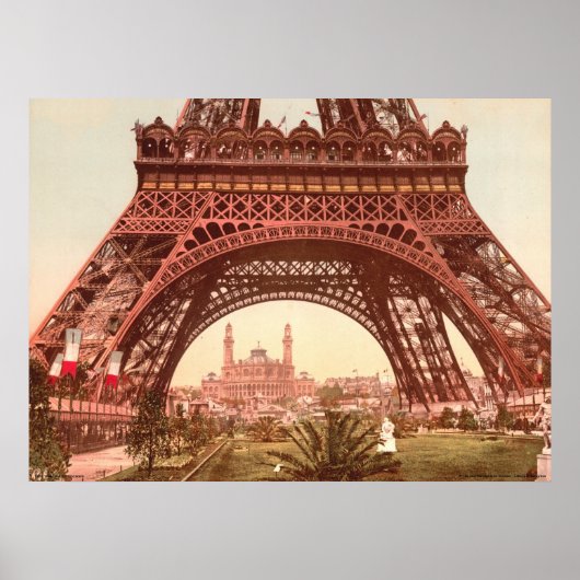 Poster Tour Eiffel et Trocadéro (Devant)