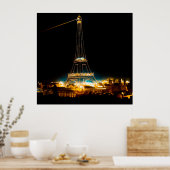 Poster Tour Eiffel illuminée à 1900 Paris Exposition (Cuisine)