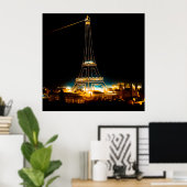 Poster Tour Eiffel illuminée à 1900 Paris Exposition (Bureau à domicile)