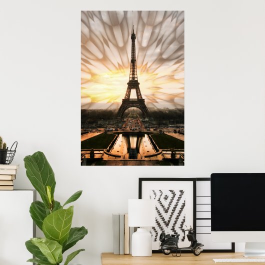 Poster Tour Eiffel, imprimer (Bureau à domicile)