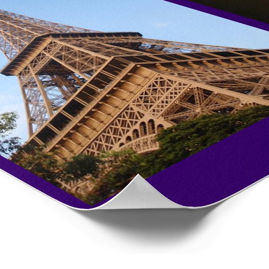 Poster Tour Eiffel jour et nuit (Coin)