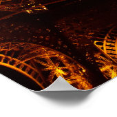 Poster tour eiffel la nuit (Coin)