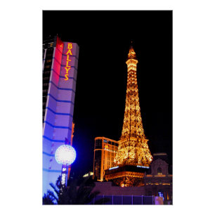 Poster Tour Eiffel Las Vegas États-Unis d'Amérique