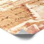 Poster Tour Eiffel Moustache (Coin)