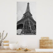 Poster Tour Eiffel Noir Blanc Paris (Cuisine)