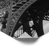 Poster Tour Eiffel Noir & Blanc Paris (Coin)
