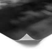 Poster Tour Eiffel Noir Blanc Paris Romantique Ville d'Am (Coin)