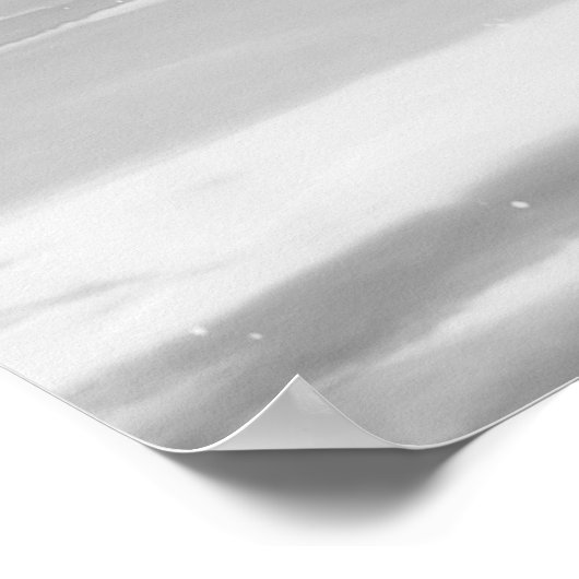 Poster Tour Eiffel Noir Blanc Paris Voyage en Europe (Coin)