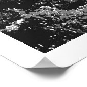 Poster Tour Eiffel noir et blanc (Coin)