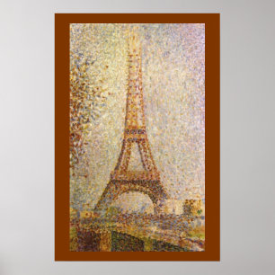Poster Tour Eiffel par Georges Seurat, Art Vintage