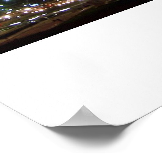 Poster Tour Eiffel par nuit (Coin)