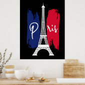 Poster Tour Eiffel Paris  (Cuisine)