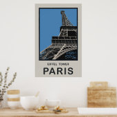 Poster Tour Eiffel Paris (Cuisine)