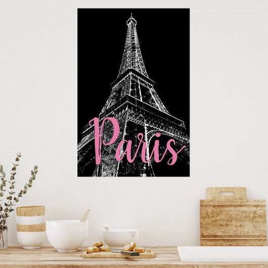 Poster Tour Eiffel Paris (Cuisine)
