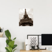 Poster Tour Eiffel Paris (Bureau à domicile)