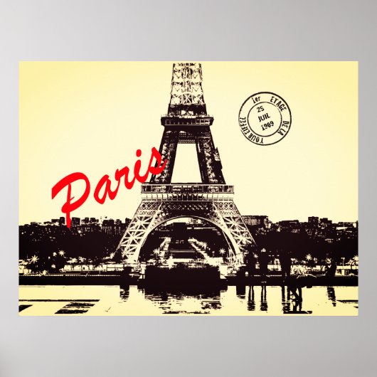 Poster Tour Eiffel Paris (Devant)