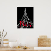 Poster Tour Eiffel Paris (Cuisine)