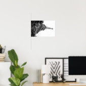 Poster Tour Eiffel, Paris (Bureau à domicile)