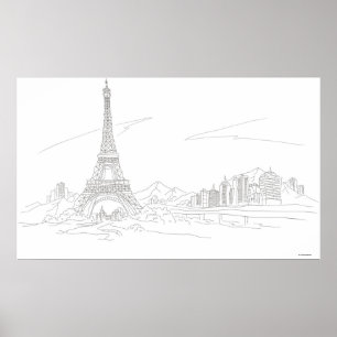 Poster Tour Eiffel, Paris