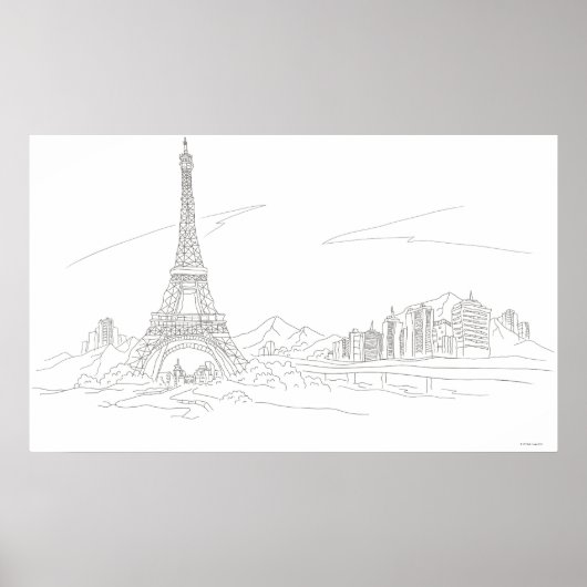 Poster Tour Eiffel, Paris (Devant)