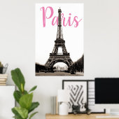 Poster Tour Eiffel Paris (Bureau à domicile)