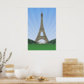 Poster : Tour Eiffel Paris : Dessin vectoriel (Cuisine)