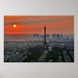 Poster Tour Eiffel Paris Europe Travel