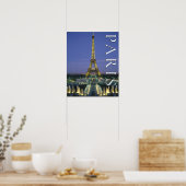 Poster Tour Eiffel | Paris, France (Cuisine)