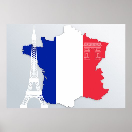 Poster Tour Eiffel Paris France (Devant)
