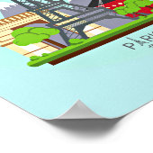 Poster Tour Eiffel Paris France (Coin)