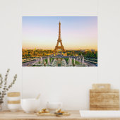 Poster Tour Eiffel, Paris. France. (Cuisine)