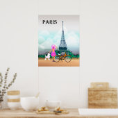 Poster Tour Eiffel Paris France (Cuisine)