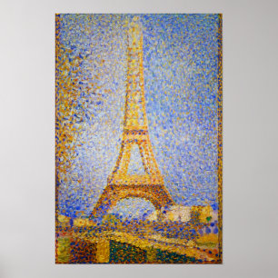 Poster Tour Eiffel, Paris France par Seurat